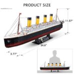 Detailed Titanic model ship for science and educational displays.
