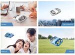 Compact mini drone with camera, suitable for indoor and outdoor flying, ideal for beginners and kids.