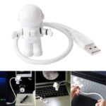 USB astronaut figurine LED light for laptops and desktops.