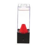 Transparent water level sensor with red float for educational science experiments and demonstrations. Compact design suitable for science decor and learning tools.
