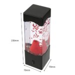 Volcano model with erupting red lava simulation, perfect for science experiments and educational demonstrations. Compact design with 230mm height, 70mm width, and 70mm depth.