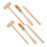 Small wooden tools and paintbrushes ideal for science-themed decor, educational projects, and DIY science experiments. Perfect for science enthusiasts and classroom use.