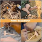 Kids exploring minerals with excavation tools in a sandbox, engaging in educational geology activity.