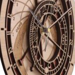 Close-up of a vintage mechanical clock showcasing Roman numerals, gears, and intricate details.