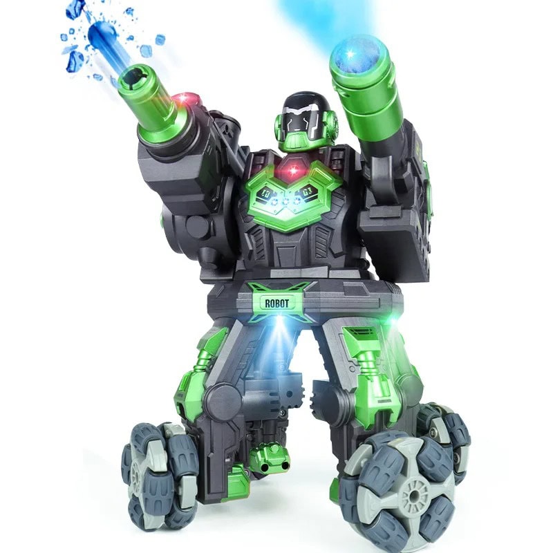 Robot Toy with Light and Sound Effects for Kids Interactive robot toy for children with LED lights, sound effects, and movable arms, designed to enhance educational play and STEM learning experiences.