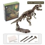 Dinosaur T-Rex model for educational play and display, includes excavation tools and plaster for a fun learning experience.