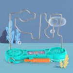 Interactive wire maze toy for kids and adults, featuring a metal wire path and colorful base, perfect for STEM learning and fun science experiments.
