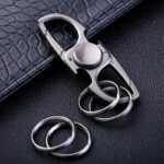 High-quality stainless steel keychain with multifunctional features for everyday use.
