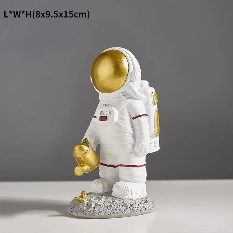 Science Gadgets | Science Decor & Educational Toys Shop Astronaut Figurine with Gold Helmet and Tools.