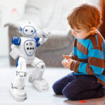 A friendly robot toy designed for children, promoting learning and interaction through playful activities. Perfect for educational purposes and engaging young minds in science and technology.