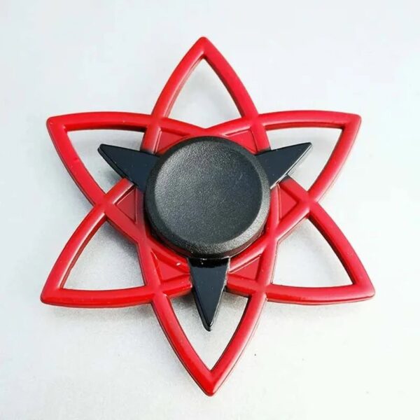 Portable magnetic stirrer with a red and black star-shaped design.