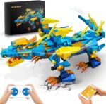 High-quality LEGO dragon robot for science, decor, and educational toys. Features remote control, detailed design, and interactive elements for STEM learning and creative play.