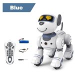 Interactive robot toy with remote control, rechargeable battery, and accessories, designed for educational and entertainment purposes for children.
