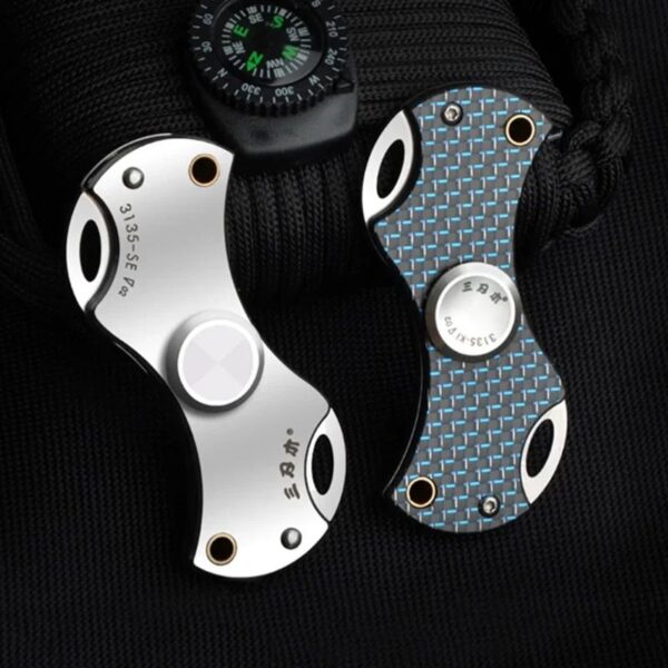 Compact multi-tool with compass and bottle opener for outdoor adventures.
