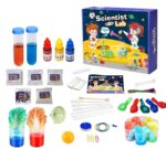 Complete science lab kit for kids with test tubes, chemicals, and accessories for fun experiments and learning. Perfect for young scientists and educational play.