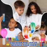 Discover the joy of science with kids experimenting with colorful liquids and science kits. Fun educational toys for children to explore chemistry and physics in a playful way.