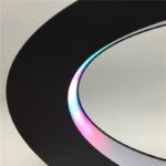 LED ring light with customizable RGB lighting for photography, videography, and home decor. Features a sleek black design with vibrant color options and adjustable brightness.