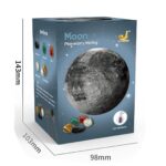 Educational moon mining kit with colorful stones and a lunar surface replica for science learning.