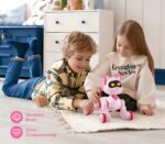 Interactive robotic cat toy for children, promoting learning and fun.