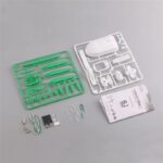 Miniature DIY Robot Kit with Parts and Tools.