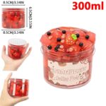 Jelly Boba with Strawberry and Fruit Beads in a 300ml Container.