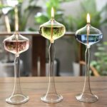 Vibrant oil lamps with floating liquids in glass containers, perfect for science decor and educational toy displays.