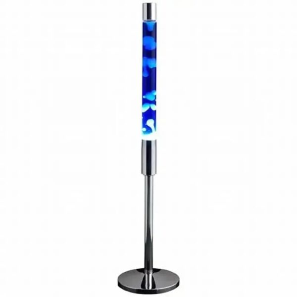 Modern magnetic levitation lamp with glowing blue light, showcasing innovative design and magnetic technology for educational and decorative purposes.