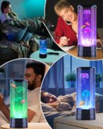 Colorful Jellyfish Aquarium with LED Lighting for Kids and Adults.