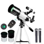 High-quality telescope with digital control, eyepieces, and filters, ideal for astronomy enthusiasts and educational purposes. Perfect for stargazing and scientific exploration.