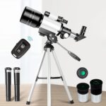 High-quality telescope with adjustable tripod, eyepieces, and accessories for stargazing and astronomy education. Perfect for beginners and enthusiasts.