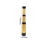 Child's toy microscope with adjustable magnification, measuring 12.5 inches in height and 1.7 inches in diameter, ideal for educational exploration and science learning.