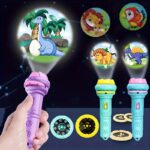 Interactive dinosaur-themed educational toy set with colorful projectors and figures for kids' learning and play.