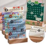 Educational desk calendar with colorful, interactive design for teaching children days, months, and dates. Perfect for classroom or home learning environments.