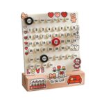 Calendar with cute animal and heart motifs for organizing and decorating your space.