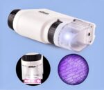 LED lighted handheld microscope for educational science and biology studies.