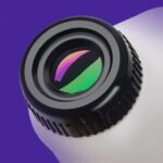 High-quality optical lens with reflective coating for science experiments and educational demonstrations.