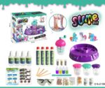 Complete slime DIY science kit with colorful ingredients, molds, and tools for educational and fun slime-making experiments. Perfect for kids and science enthusiasts.