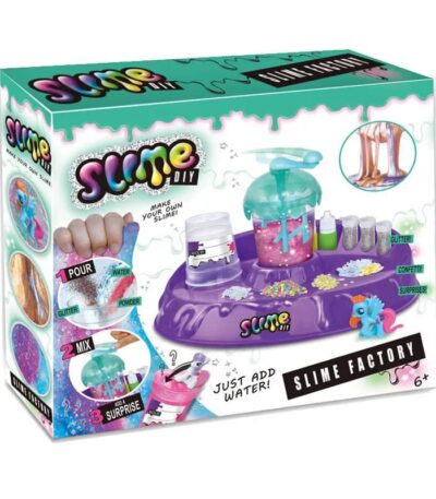 Colorful slime DIY science kit with tools for making custom slime, perfect for educational and fun science experiments for children aged 6 and up.