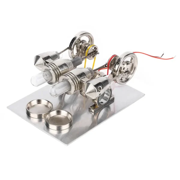 Educational science kit featuring light bulbs, motors, and metal rings for hands-on learning and experiments.