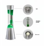 Educational lava lamp science kit with lid, medium bottle, and base cover for science experiments and decor.