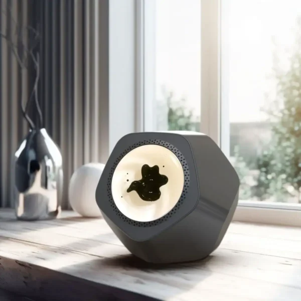 Modern bear-shaped night light with soft glow, ideal for children's bedrooms or nurseries, providing gentle illumination and a comforting atmosphere.