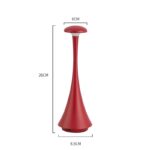 Red scientific instrument with a sleek, elongated design, measuring 26cm in height, 6cm in width at the top, and 8.5cm at the base, ideal for science experiments and educational displays.