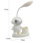 Astronaut-themed desk lamp featuring a white astronaut figure with a reflective helmet and a flexible neck, perfect for science enthusiasts and space lovers.