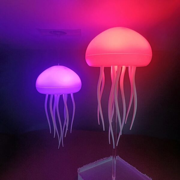 LED Jellyfish Lamps with Color-Changing Lights for Unique Home Decor.