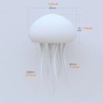 Jellyfish LED Lamp with Dimensions and Soft Lighting.