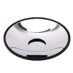 Mirror with a curved, reflective surface and black border, designed for science experiments and educational displays.