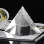 Reflective Pyramid Decor for Science Enthusiasts.
