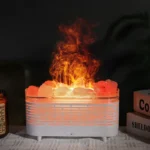 Small science experiment device with simulated fire and smoke effect, demonstrating chemical reactions for educational purposes.