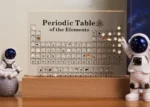 Periodic Table of the Elements with magnetic tiles for interactive learning.