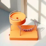 Educational magnetic ball and track science toy for kids, demonstrating magnetic forces and motion principles.